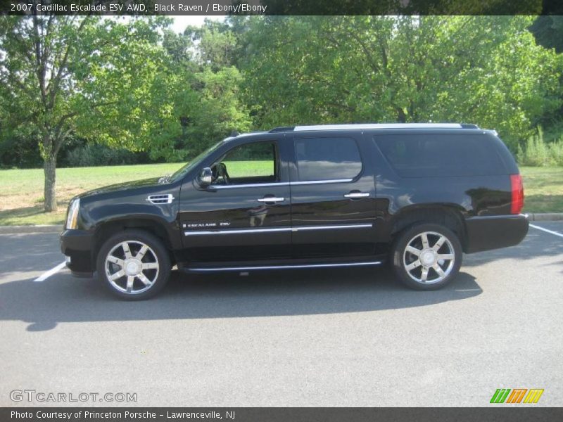 Black Raven / Ebony/Ebony 2007 Cadillac Escalade ESV AWD