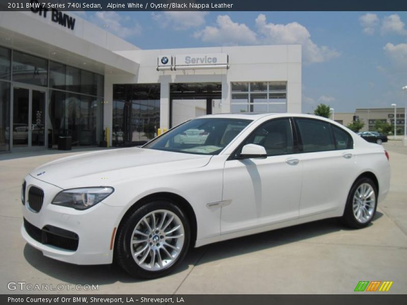 Alpine White / Oyster/Black Nappa Leather 2011 BMW 7 Series 740i Sedan