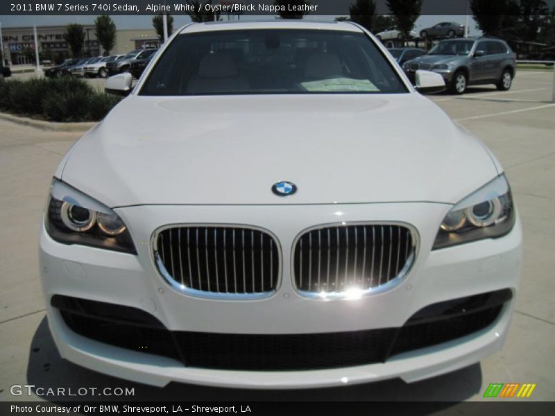 Alpine White / Oyster/Black Nappa Leather 2011 BMW 7 Series 740i Sedan