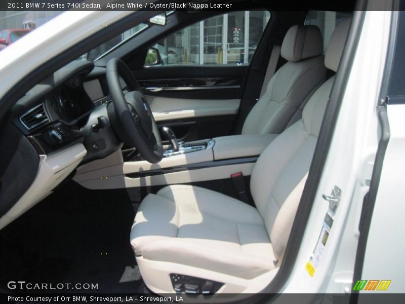 Alpine White / Oyster/Black Nappa Leather 2011 BMW 7 Series 740i Sedan