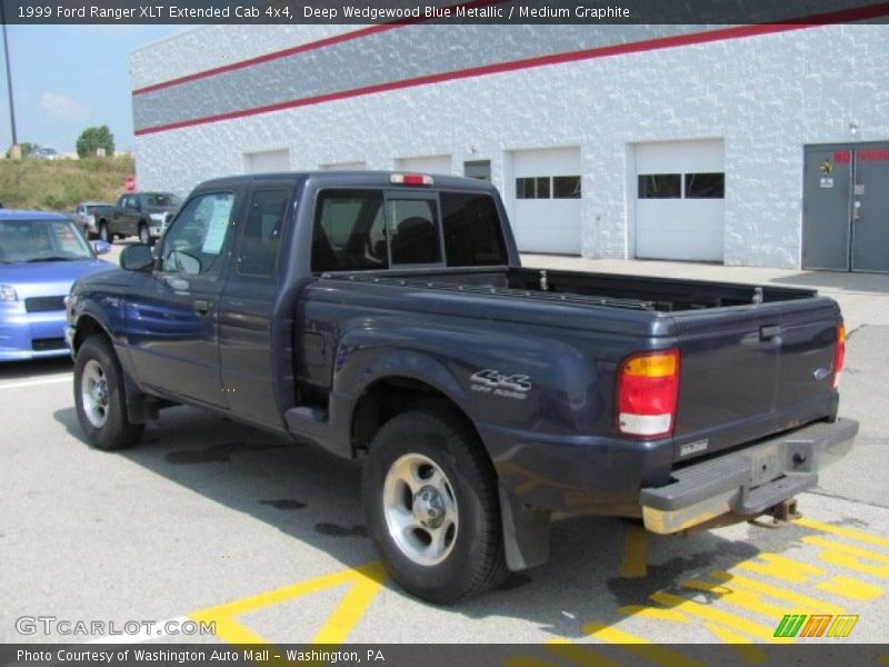 Deep Wedgewood Blue Metallic / Medium Graphite 1999 Ford Ranger XLT Extended Cab 4x4
