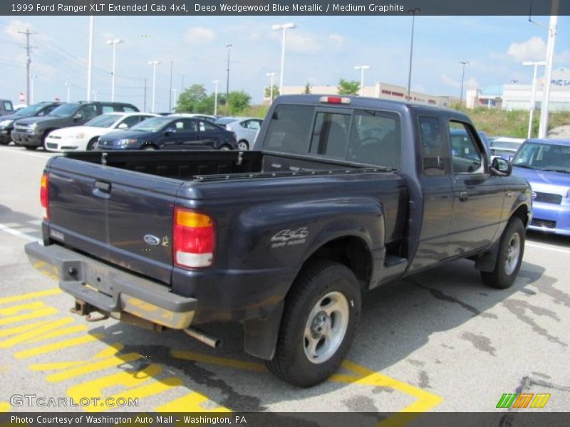 Deep Wedgewood Blue Metallic / Medium Graphite 1999 Ford Ranger XLT Extended Cab 4x4