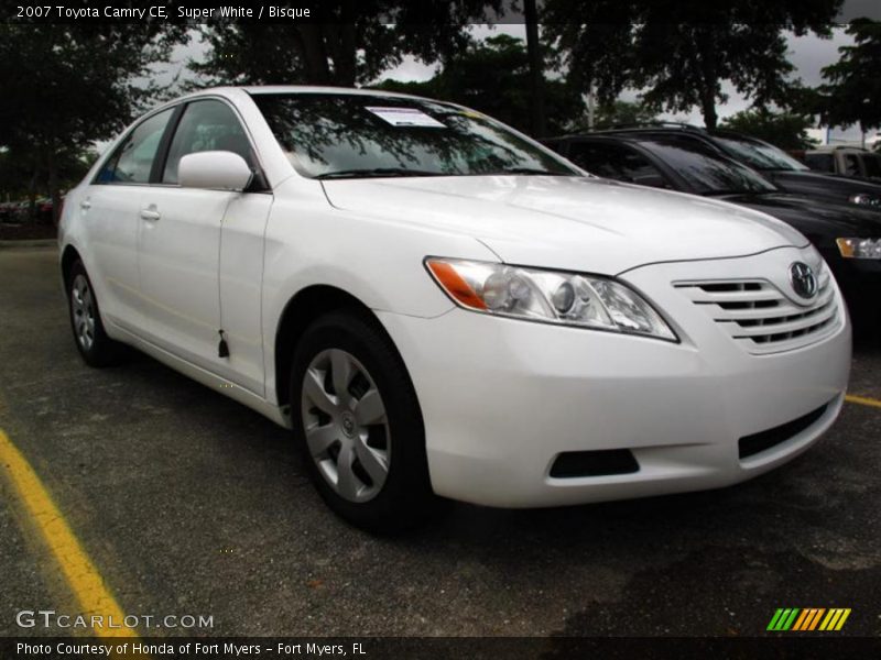 Super White / Bisque 2007 Toyota Camry CE