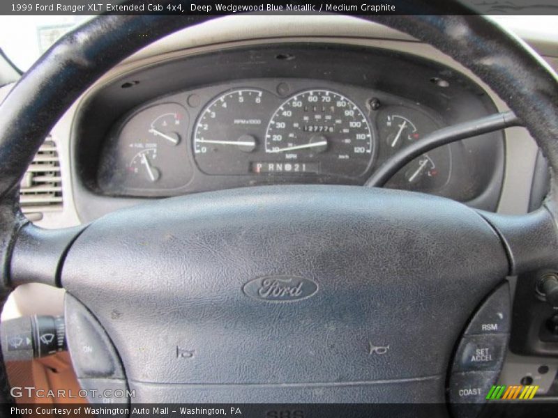 Deep Wedgewood Blue Metallic / Medium Graphite 1999 Ford Ranger XLT Extended Cab 4x4