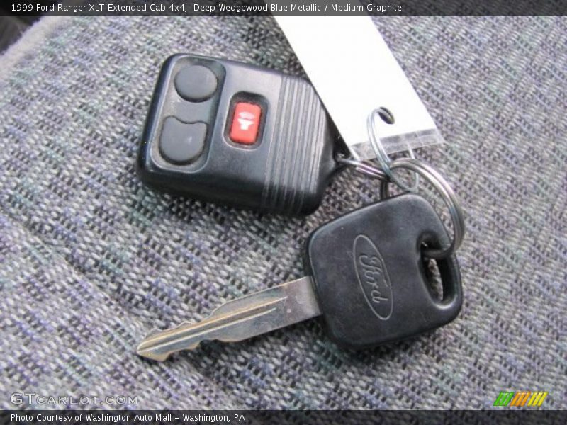 Deep Wedgewood Blue Metallic / Medium Graphite 1999 Ford Ranger XLT Extended Cab 4x4