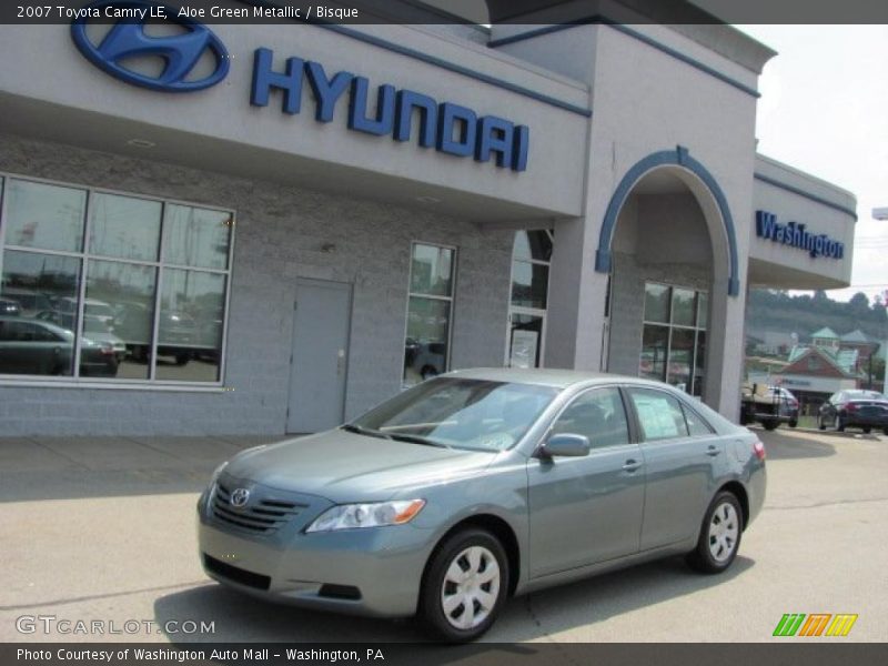 Aloe Green Metallic / Bisque 2007 Toyota Camry LE