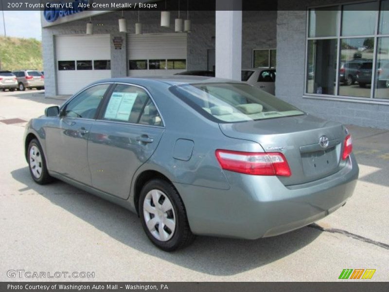 Aloe Green Metallic / Bisque 2007 Toyota Camry LE