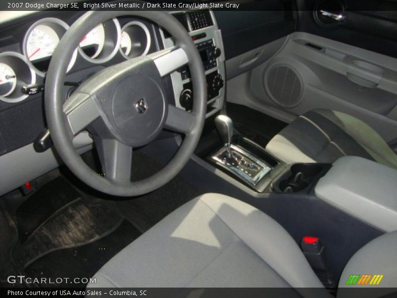 Bright Silver Metallic / Dark Slate Gray/Light Slate Gray 2007 Dodge Charger SE
