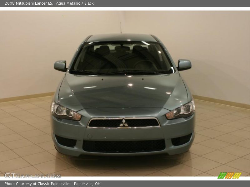 Aqua Metallic / Black 2008 Mitsubishi Lancer ES