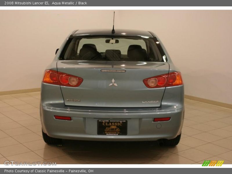 Aqua Metallic / Black 2008 Mitsubishi Lancer ES