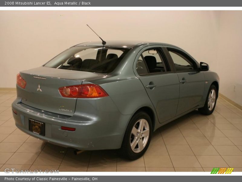 Aqua Metallic / Black 2008 Mitsubishi Lancer ES