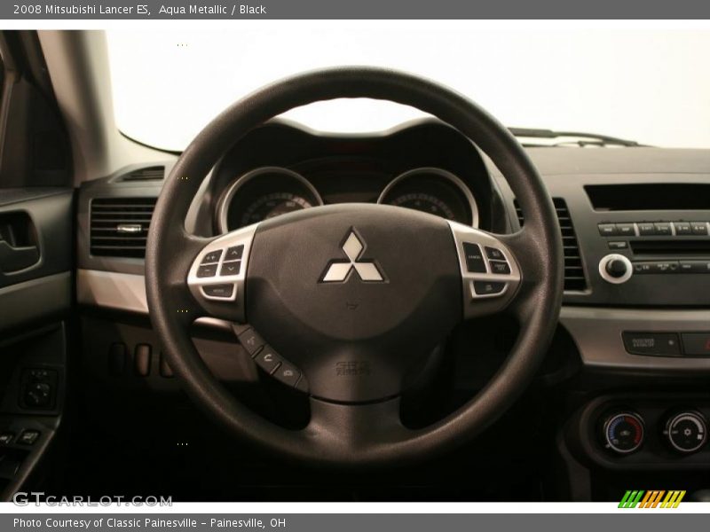 Aqua Metallic / Black 2008 Mitsubishi Lancer ES