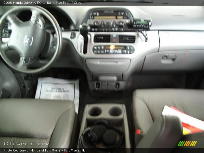 Baltic Blue Pearl / Gray 2008 Honda Odyssey EX-L