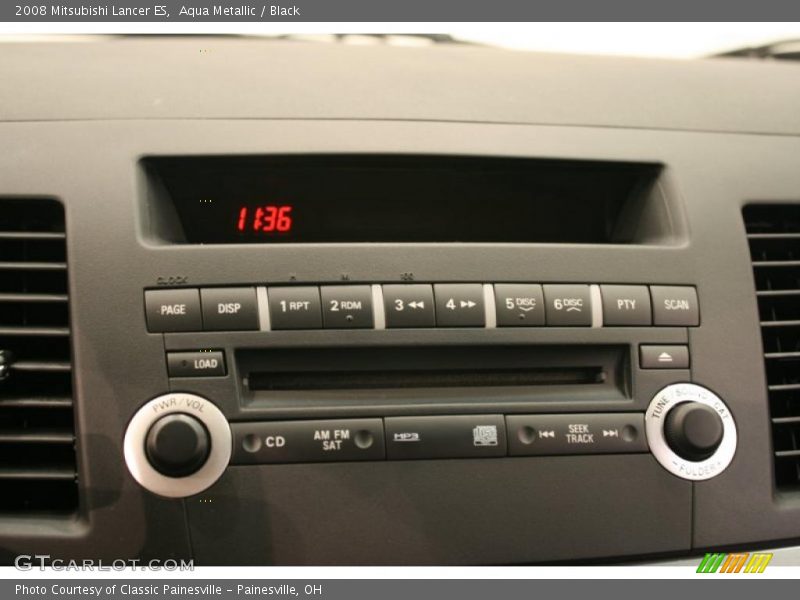 Aqua Metallic / Black 2008 Mitsubishi Lancer ES