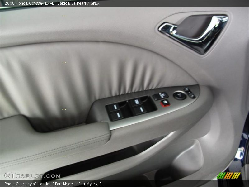 Baltic Blue Pearl / Gray 2008 Honda Odyssey EX-L