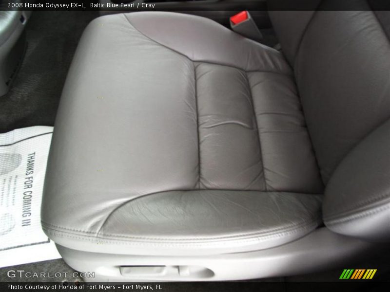 Baltic Blue Pearl / Gray 2008 Honda Odyssey EX-L