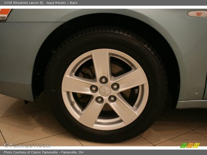 Aqua Metallic / Black 2008 Mitsubishi Lancer ES