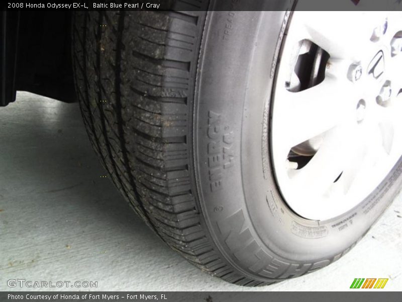 Baltic Blue Pearl / Gray 2008 Honda Odyssey EX-L