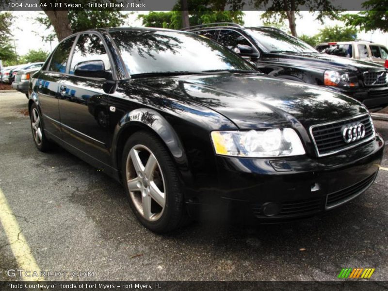 Brilliant Black / Black 2004 Audi A4 1.8T Sedan