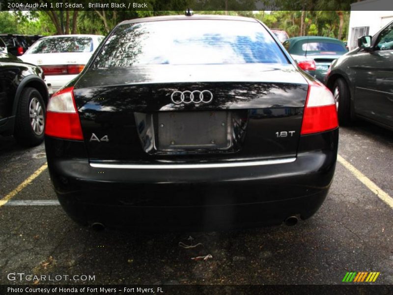 Brilliant Black / Black 2004 Audi A4 1.8T Sedan