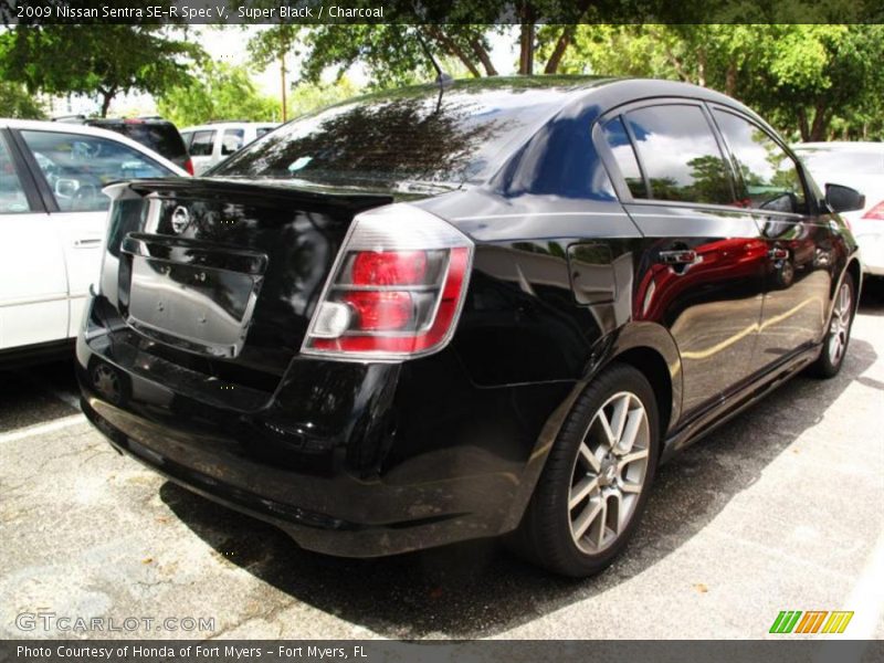 Super Black / Charcoal 2009 Nissan Sentra SE-R Spec V