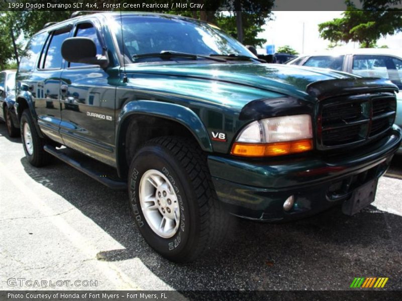 Forest Green Pearlcoat / Mist Gray 1999 Dodge Durango SLT 4x4