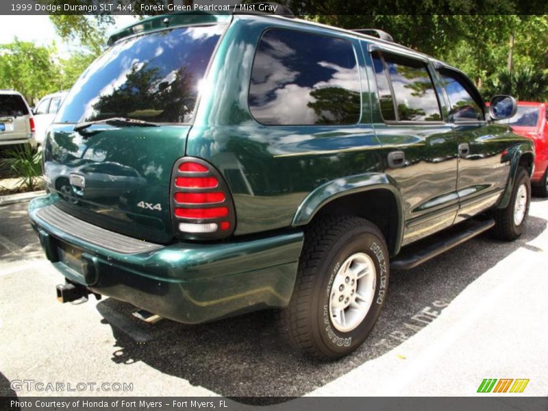 Forest Green Pearlcoat / Mist Gray 1999 Dodge Durango SLT 4x4