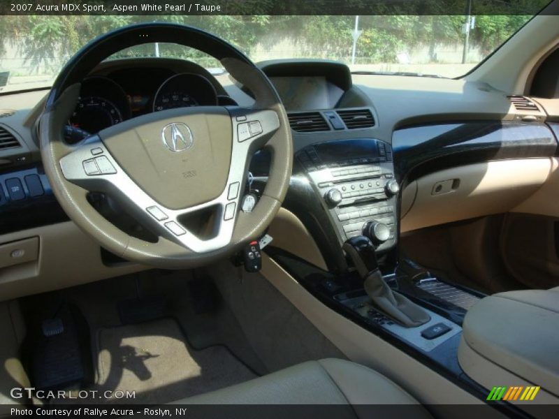 Aspen White Pearl / Taupe 2007 Acura MDX Sport