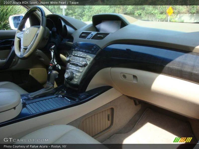 Aspen White Pearl / Taupe 2007 Acura MDX Sport