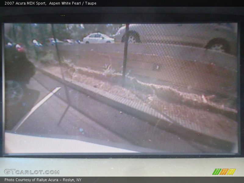 Aspen White Pearl / Taupe 2007 Acura MDX Sport