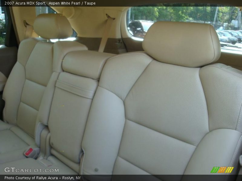Aspen White Pearl / Taupe 2007 Acura MDX Sport