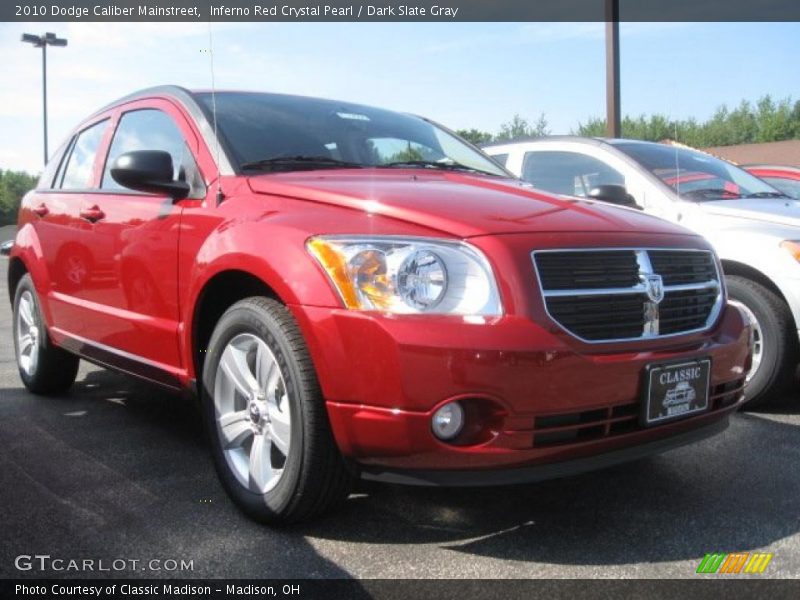 Inferno Red Crystal Pearl / Dark Slate Gray 2010 Dodge Caliber Mainstreet