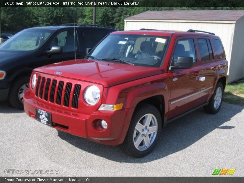 Inferno Red Crystal Pearl / Dark Slate Gray 2010 Jeep Patriot Latitude 4x4