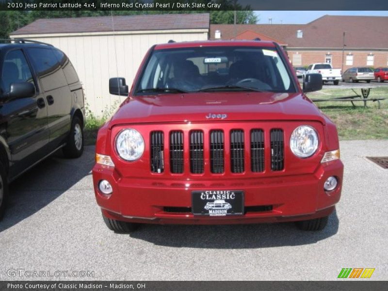 Inferno Red Crystal Pearl / Dark Slate Gray 2010 Jeep Patriot Latitude 4x4