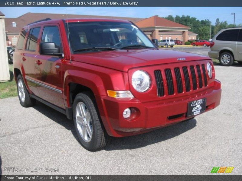 Inferno Red Crystal Pearl / Dark Slate Gray 2010 Jeep Patriot Latitude 4x4