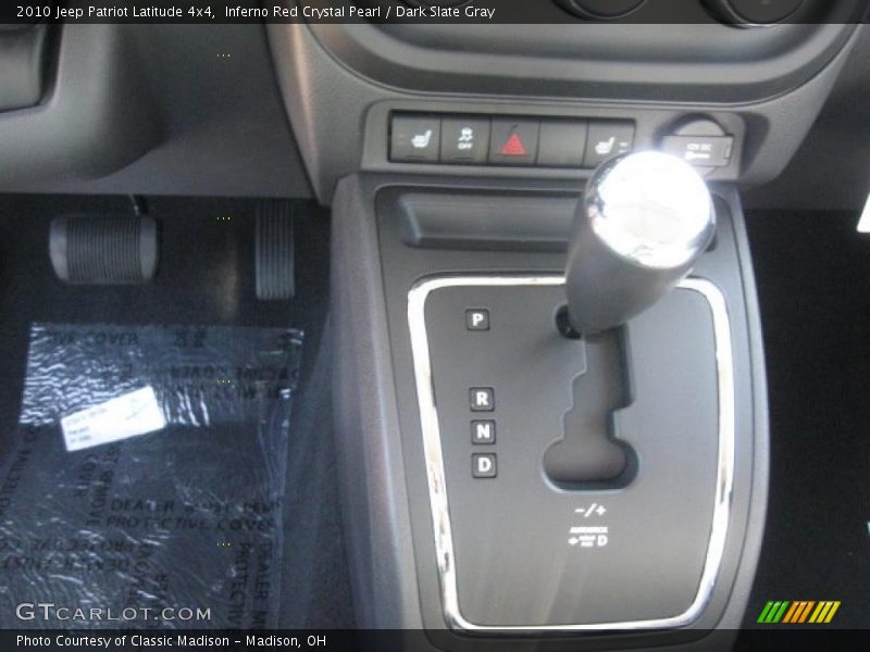Inferno Red Crystal Pearl / Dark Slate Gray 2010 Jeep Patriot Latitude 4x4