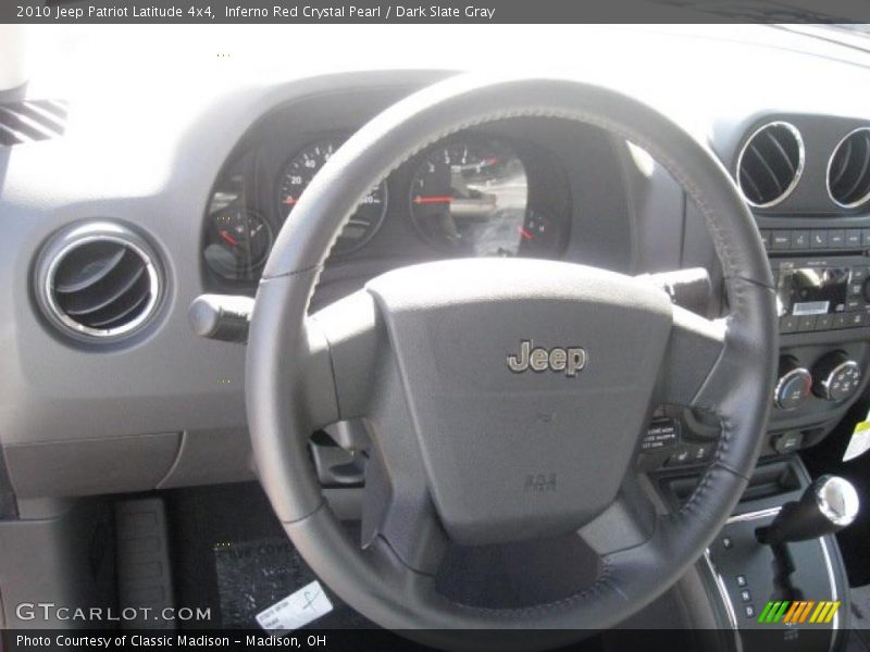 Inferno Red Crystal Pearl / Dark Slate Gray 2010 Jeep Patriot Latitude 4x4