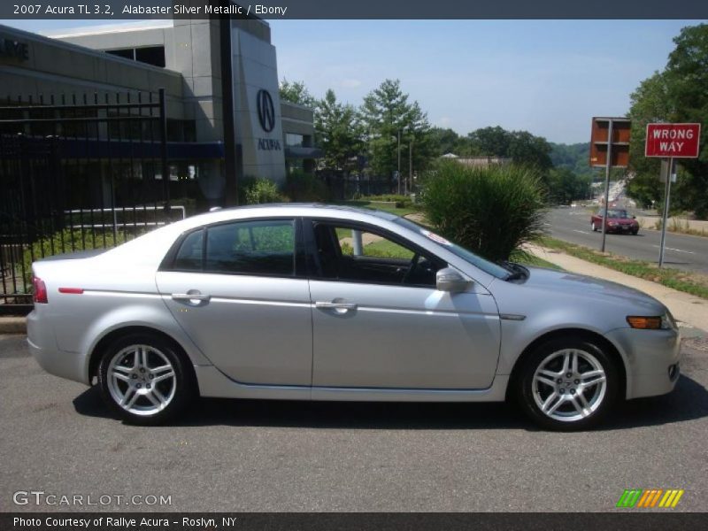 Alabaster Silver Metallic / Ebony 2007 Acura TL 3.2