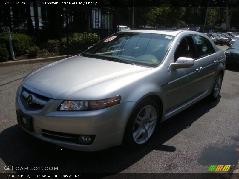 Alabaster Silver Metallic / Ebony 2007 Acura TL 3.2