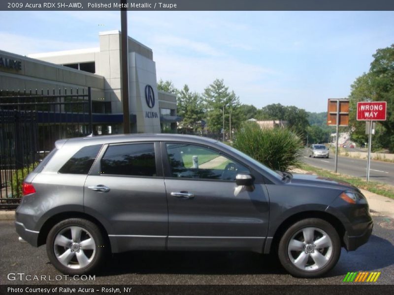Polished Metal Metallic / Taupe 2009 Acura RDX SH-AWD