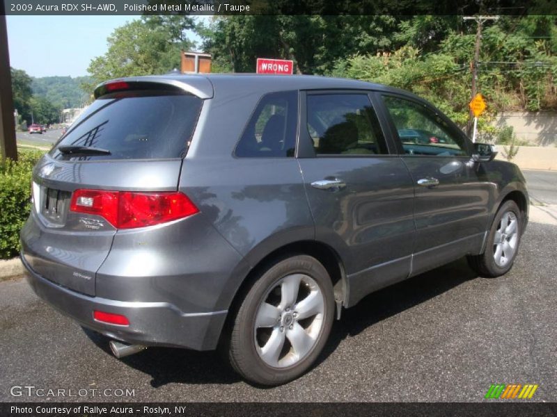 Polished Metal Metallic / Taupe 2009 Acura RDX SH-AWD