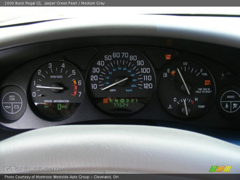 Jasper Green Pearl / Medium Gray 2000 Buick Regal GS
