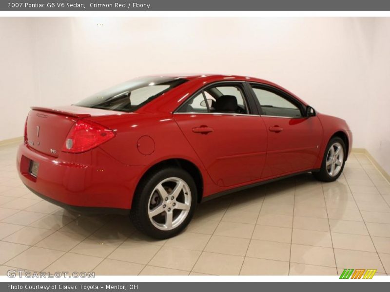 Crimson Red / Ebony 2007 Pontiac G6 V6 Sedan