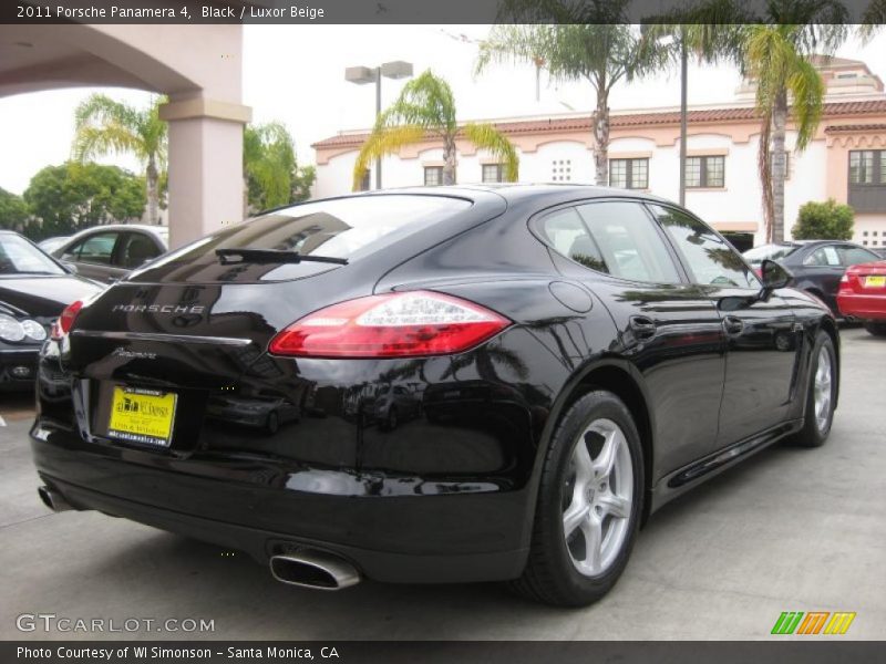 Black / Luxor Beige 2011 Porsche Panamera 4