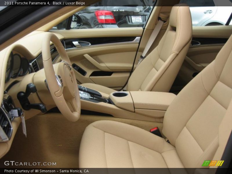 Black / Luxor Beige 2011 Porsche Panamera 4