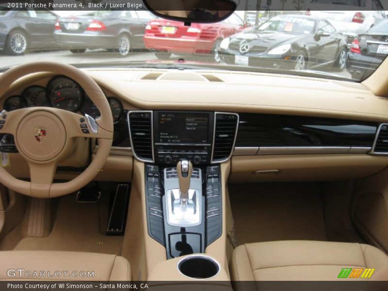 Black / Luxor Beige 2011 Porsche Panamera 4