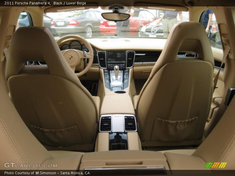 Black / Luxor Beige 2011 Porsche Panamera 4
