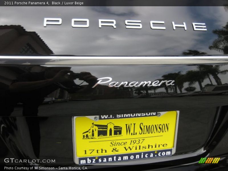 Black / Luxor Beige 2011 Porsche Panamera 4