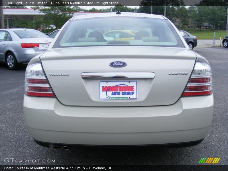 Dune Pearl Metallic / Medium Light Stone 2008 Ford Taurus Limited