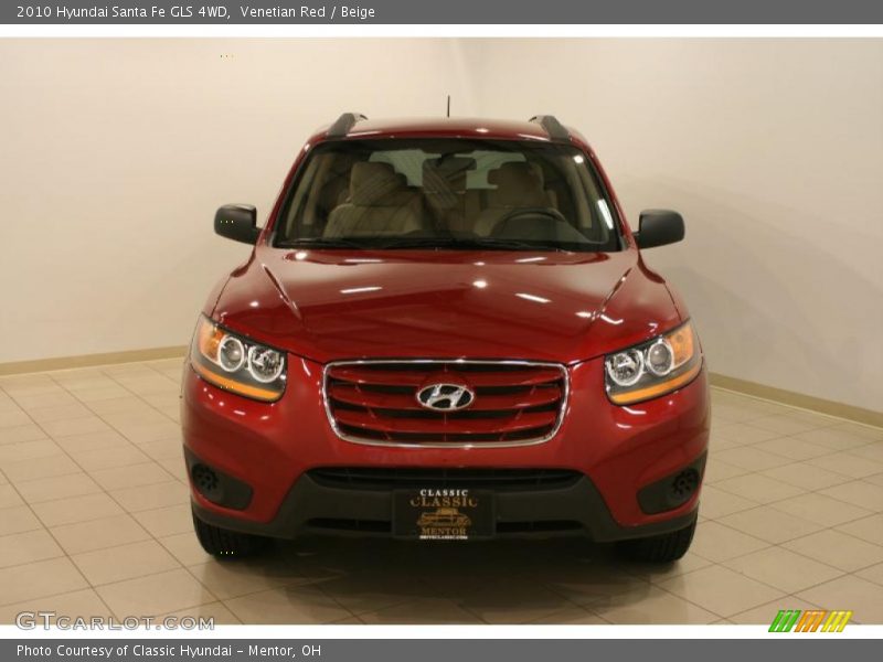 Venetian Red / Beige 2010 Hyundai Santa Fe GLS 4WD